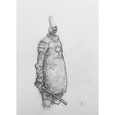 Original drawing Tremen Robot Guard